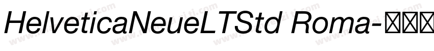 HelveticaNeueLTStd Roma字体转换